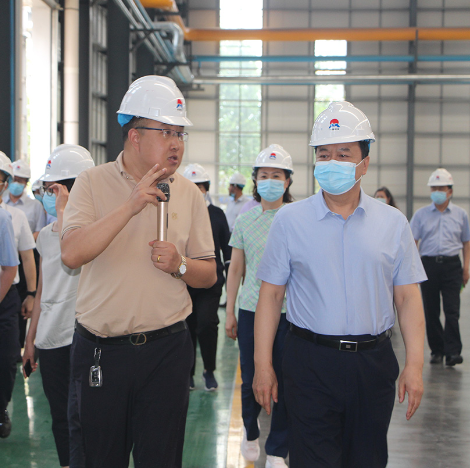 鄭州市人大常委會(huì)黨組書(shū)記、主任周富強(qiáng)到公司參觀指導(dǎo)